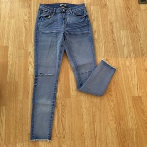 Charlotte Russe light wash ripped jeans